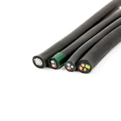 China Indian H07RN H05RRF 2 Core 3 Core Silicone Industrial Heating Rubber Cable for sale