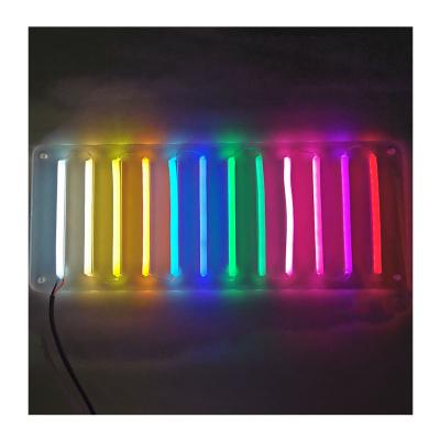 China Energy saving Waterproof Neon LED side view Silicone  Tape Flexible Strip Lamp with outdoor decoration 5m per set led neon light for sale