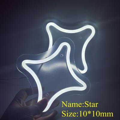 China Customized acrylic flex star led neon light signs wall decorations custom-made star neon sign Customized Size for sale