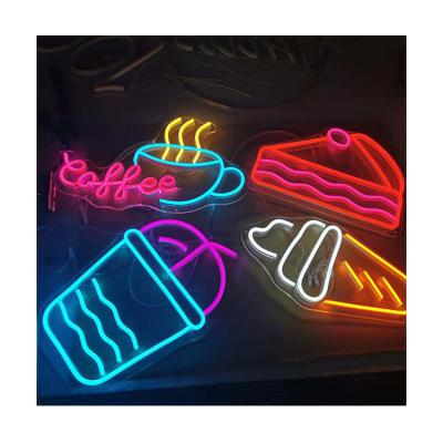 China Energy saving Factory wholesale hot sale wall-mounted led neon restaurant background decorative flexible led neon light for indoor for sale