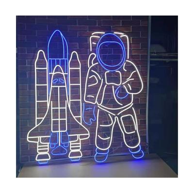 China Energy saving Led mold sign safety acrylic neon light spaceman  led advertising neon light for outdoor for sale