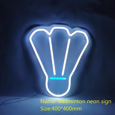 China Garden Led Neon Light Sign Silica Gel 6000k Daylight Alert badminton  Led Neon Sign for sale