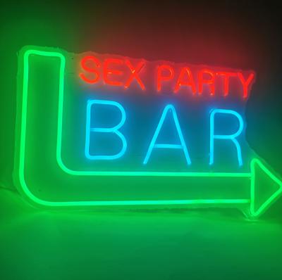 China Garden Green Led Silicone Neon Flex Strip Light for Sex Party Bar Neon Sign for sale