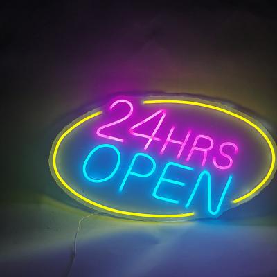 China Garden 24 Hours Open Led Silicone Neon Flex Light Yellow Color for sale