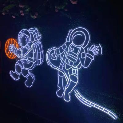 China Residential custom led neon sign space man for sale