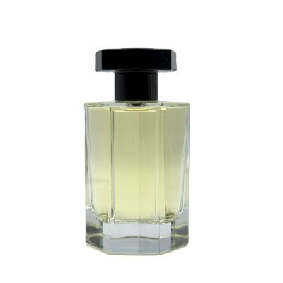 China Cosmetic Hot Selling Custom Fragrance  Heptagon-Luxury Style Scent Package 100ml Glass Perfume Bottle for sale