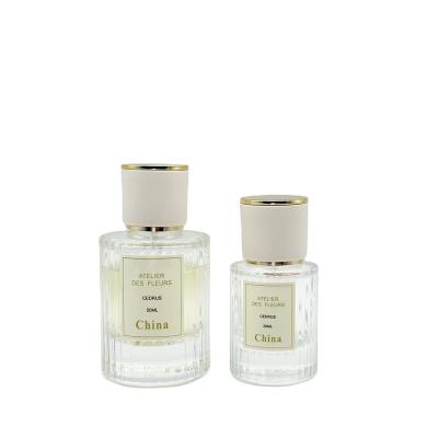 China Cosmetic High Quality Perfume Bottle Spray Bottle 50ml Glass Bottle Set Body for sale