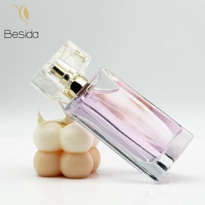 China Cosmetic Custom OEM Factory 30ml 50ml 100ml Clear Empty Rectangle Perfume Bottle for sale