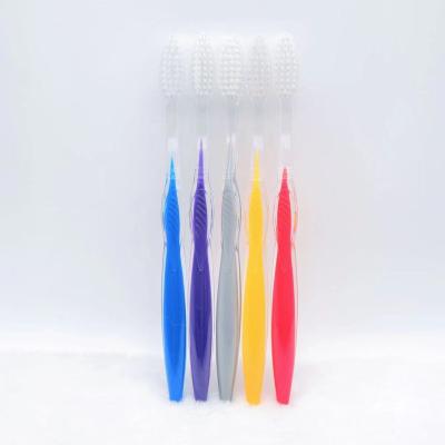 China Wholesale OEM Disposable Toothbrush with Medium Bristle Customized Logo and Packaging Hotel Disposable Toothbrush for sale