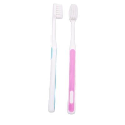 China Reusable Wholesale Rubber Covered Handle Customized Bristles Home Use Square Toothbrush for sale