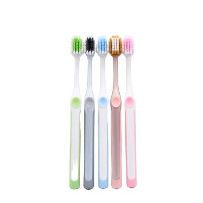 China OEM Large Handle Toothbrush High Quality Use Toothbrush Head Soft Rubber Non-slip Head Square Home Reusable for sale