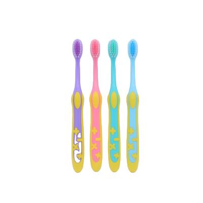 China Kids Toothbrush Cute Four Color Bristle Toothbrush Small Children Toothbrush Ultra Soft Wholesale Math Symbol for sale