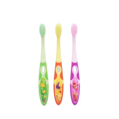 China Children's toothbrush colorful bristles factory children's toothbrush children's toothbrush wholesale Chinese model thermoprint for sale