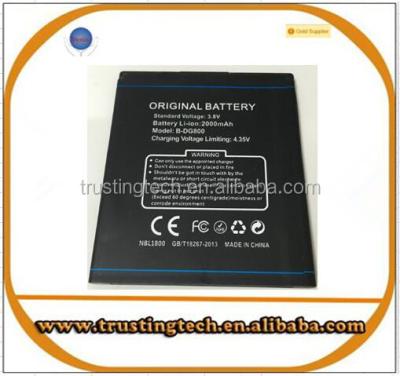 China 3.8V 2000mAh B-DG800 DOOGEE DG800 DG300 DG310 DG550 DG750 DG800 battery standard standard for sale