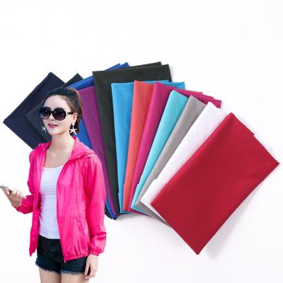 China Breathable high quality durable using various waterproof polyester nylon bags used in sunscreen clothing and down jackets fabric for sale