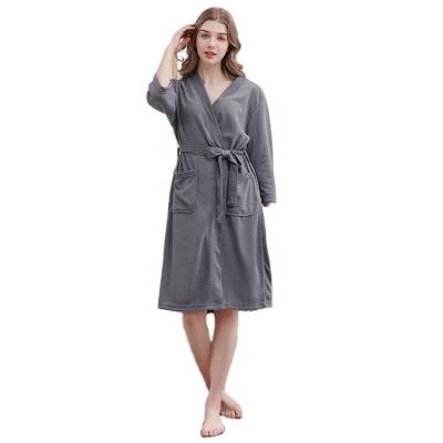 China Wholesale Breathable Loungewear Kimono Robe Long Winter Nightgowns For Woman for sale