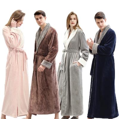 China Women's Soft QUICK DRY Morning Soft Morning Kimono Nightgown Winter Warm Spa Plus Size Cotton Waffle Long Robes Bathrobe Long for sale