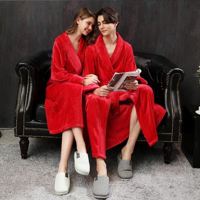 China Wholesale QUICK DRY Women Girls Shear Polyester Custom Private Label Red Bathrobe for sale