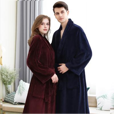 China QUICK DRY Luxury Turkish 100% Cotton Flannel Fleece Morning Robes Women's Terry Cloth Bathrobes for sale