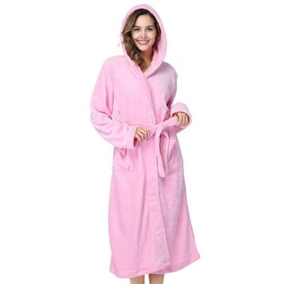 China Wholesale Microfiber Hooded QUICK DRY Custom Bathrobe Ladies Spa Long Robes for sale