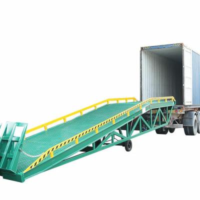 China 2021 Convenience Easy Hot Sale Safety Operation Safety Dock Loading Ramp Container Forklift Container Mobile Manual Yard Ramp for sale