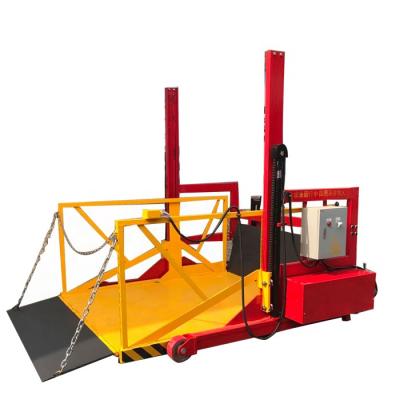 China Safety Easy Convenience Operation Vehicle Mobile Cargo Loading Hydraulic Electric Lift Platform Table Unload Equipment 2T Tons for sale