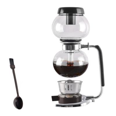 China Hotel 3 Cup Siphon Vacuum Coffee Maker / Hand Brew Siphon Coffee Maker for sale