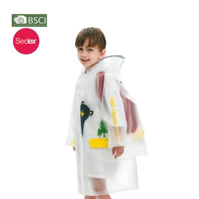 China Boys School Reusable Raincoat 2021 Bachelor's Clothing Clear Thin Resistant Wholesale Kids Raincoats For Rain for sale