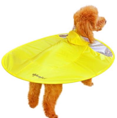 China Viable Wholesale Custom High Quality Flying Saucer UFO Shaped Dog Clothes Raincoat For Dog Walking for sale