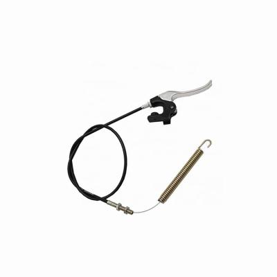 China Customized Mechanical Lawn Mower Brake With Handle And Spring Snow Blower Brake Control Cable for sale