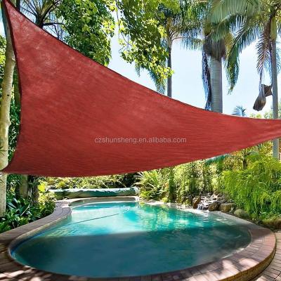 China Blank HDPE Triangle Pool Shade Sail Home Parking Lot for sale