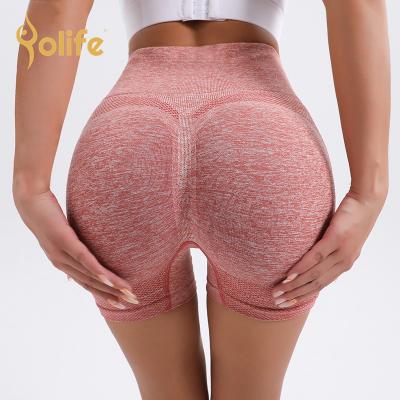 China Breathable Women Shorts Sports Abbreviations New 2021 Womens Cycling Running Fitness High Waist Lift Up Gym Shorts Leggings Women Yoga Clothing for sale