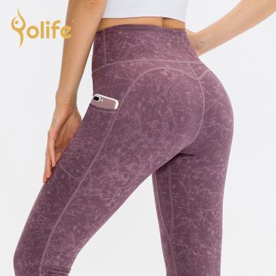 China Breathable High Waist Legging Women Printed Yoga Pants Hip Snug Lifter Gym Tights Sports Elasticity Tops Female Workout Clothing for sale