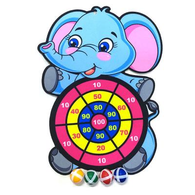 China Customized Safe Game Top Selling Design Kid's Indoor Toy Favorite Cute Popular Hot Elastic Kids Safe Dart Board With Sticky Balls for sale