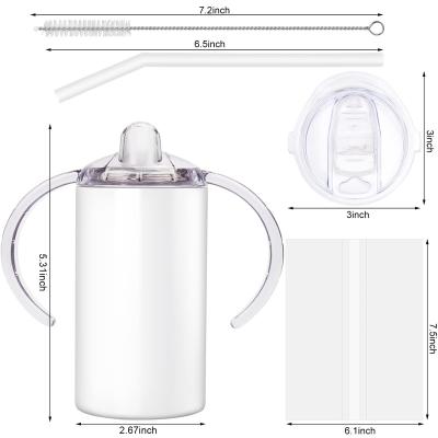 China Wholesale Minimalist Insulated Stainless Steel Tumblers With SCREW LIDS 12oz Sublimation Blank Straight Sippy Mug for sale