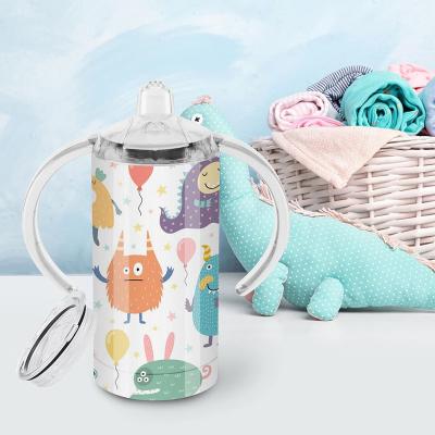 China Wholesale viable in stock sublimation stainless steel sippy tumbler sippy cup 12oz for baby for sale