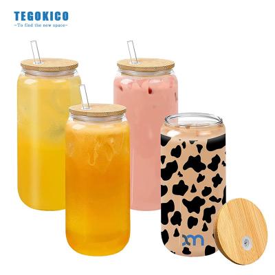 China Free Shipping Sublimation Coating 20oz Gifts Sublimation Ombre Color Glass Box Empty Jars For Blank Sublimation Transfer for sale