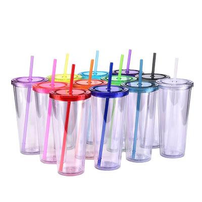 China 2022 new contemporary private custom fashion cola drink water party 32oz large capacity double plastic cup with lid for sale