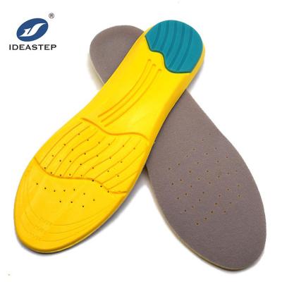 China Airflow channels built into the insoles for Ideastep Factory Breathable Chinese Urethane Foam Heel PU Gel Cushioning Breathable Protection PU Shoe Insole for sale