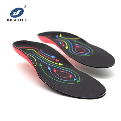 China With Three Arch Supporting IDEASTEP OEM Brand Three Profiles Sports Best Hardness And Arch Support Cushioned Eva Insoles For Runners for sale