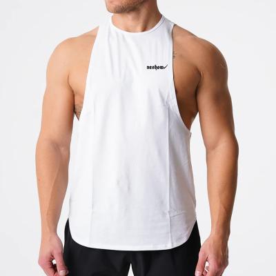 China Custom Logo Quick Dry Men's Fitness Vest Gym Wear Mens Singlet Mens Bodybuilding Tank Top QUICK DRY for sale