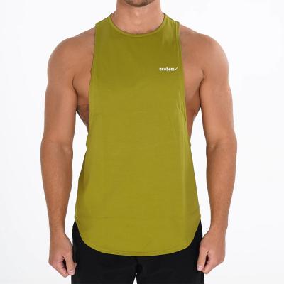 China Wholesale Custom QUICK DRY Cotton Spandex Men's Gym Fitness Singlet for sale