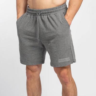 China New Style Anti-Wrinkle Cotton Polyester Spandex Men's Gym Sports Shorts for sale