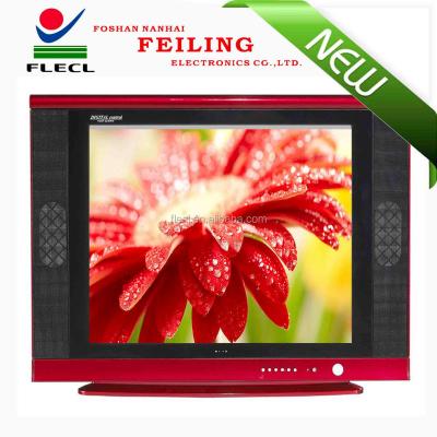 China The Cheapest 14'' Inch Flat CRT TV For India Market FLECL 720p (HD)  Silver / Gray for sale