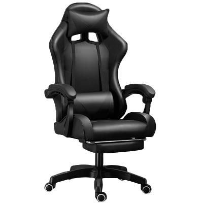 China (Size) Adjustable OEM Customize Caster Wholesale Racing Car Styling PU 135 Degree Recliner Silla Gamer Massage Gamer E-sport Gaming Chair for sale