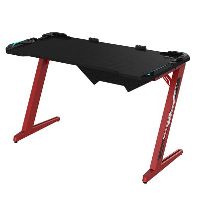 China Factory Price Ergonomic Expandable Gaming Desk Z Shaped Computer Table For Home Office Gamer Workstation for sale