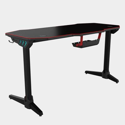 China High Quality Latest Design Foldable LED Gaming Desk PC Computer Gaming Desk for sale