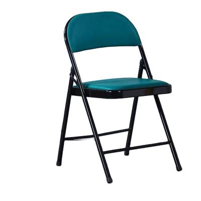 China New Modern Design EUROPEAN Hotel PU Leather Folding Chair With Comfortable Seat for sale