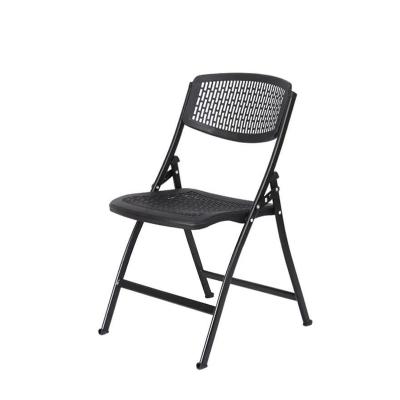 China EUROPEAN Black Park Garden Hotel Plastic Folding Chair For Camping Wedding for sale