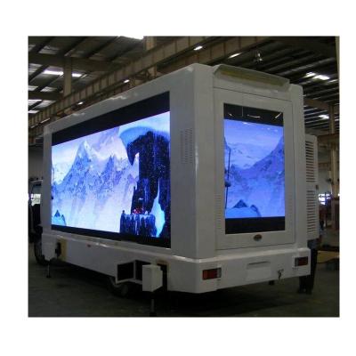 China Movable Outdoor Waterproof LED Panel Advertising Truck Wall Billboard LED Video Display Screen for Mobile Truck Trailer for sale